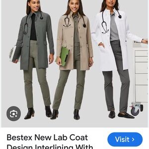 White and black Lab Coat Figs